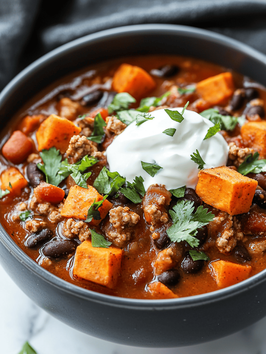 Autumn’s Unexpected Twist: Sweet Potato Turkey Chili