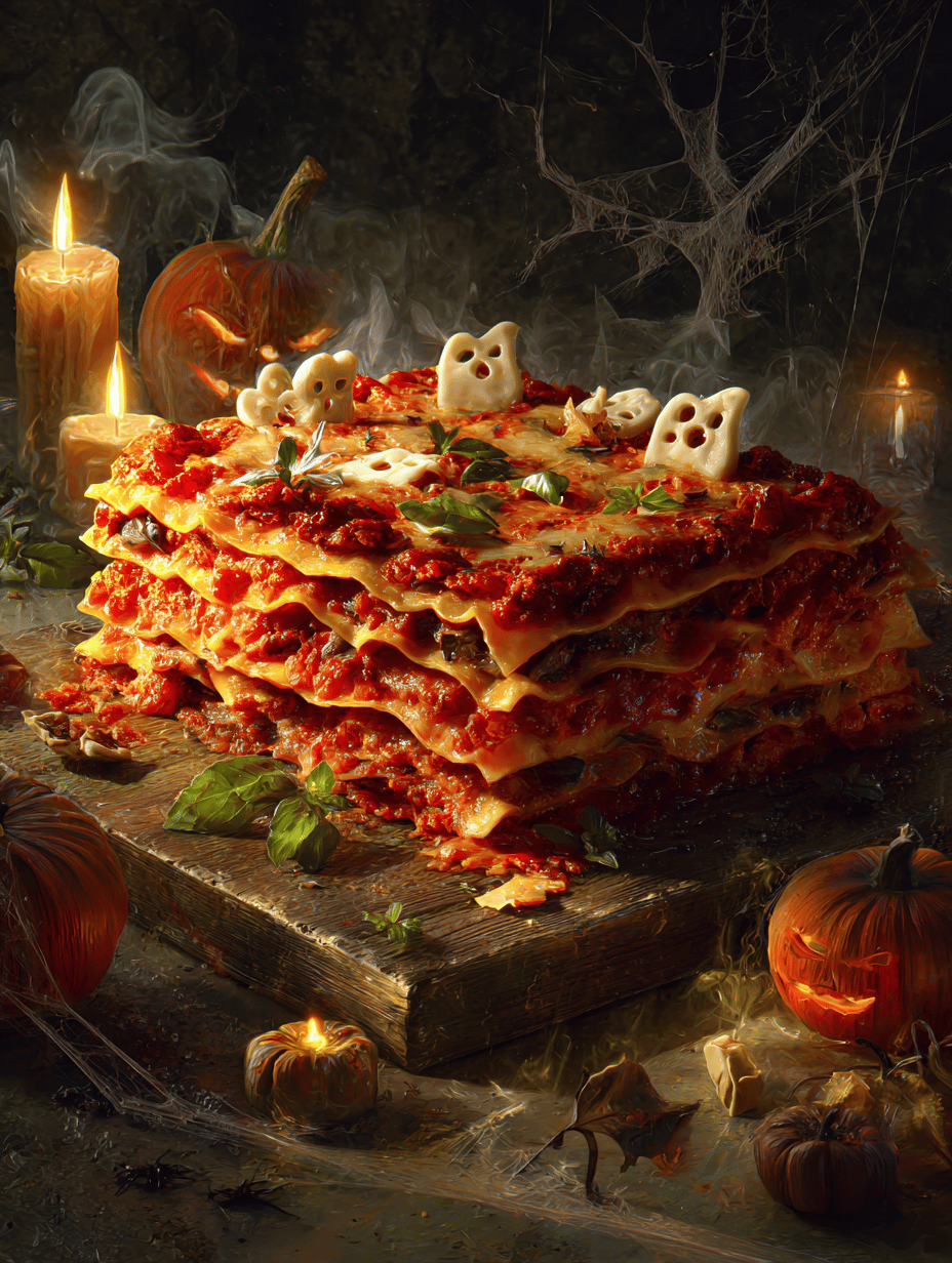 Halloween Lasagna: A Spooky Twist on a Comfort Classic