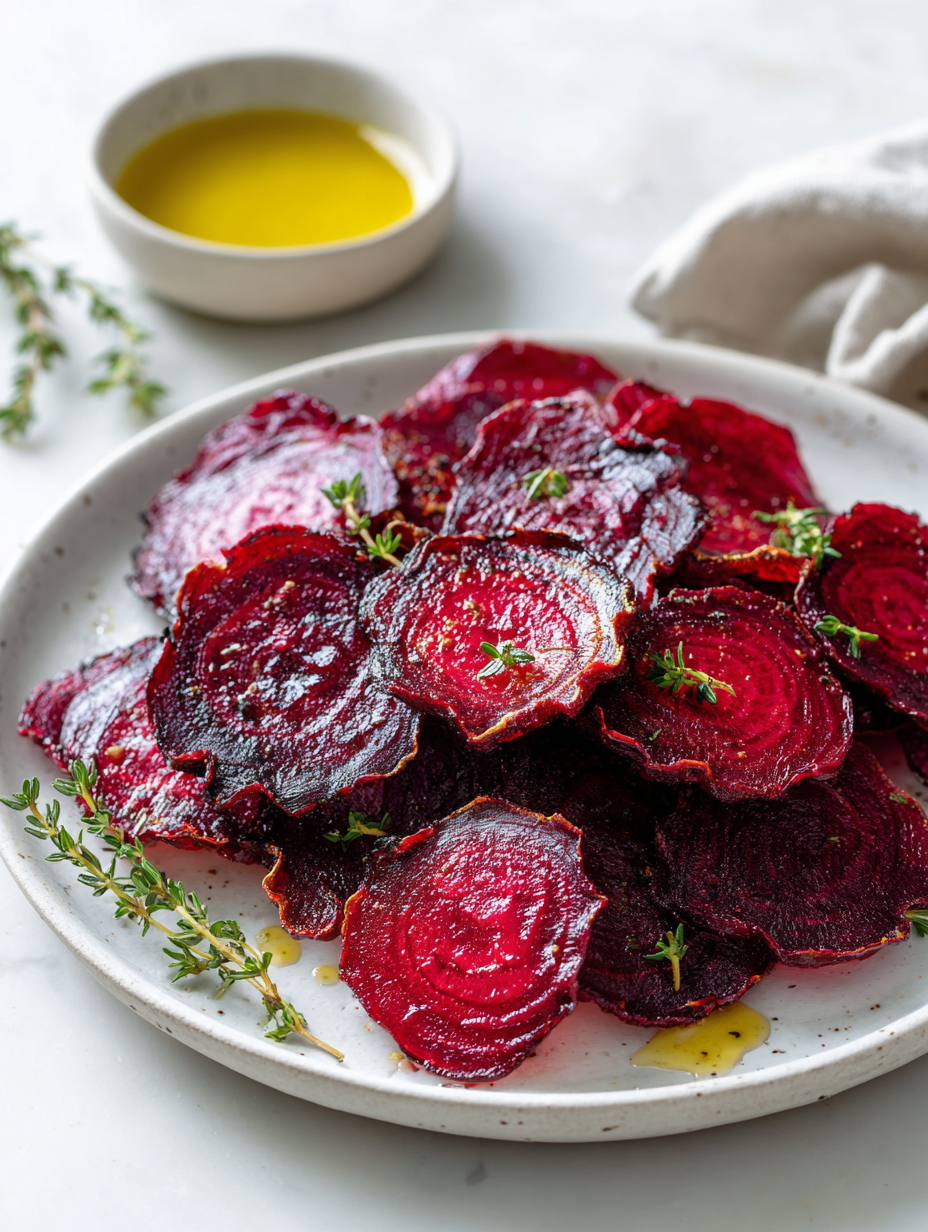 Baked Beet Chips Recipe