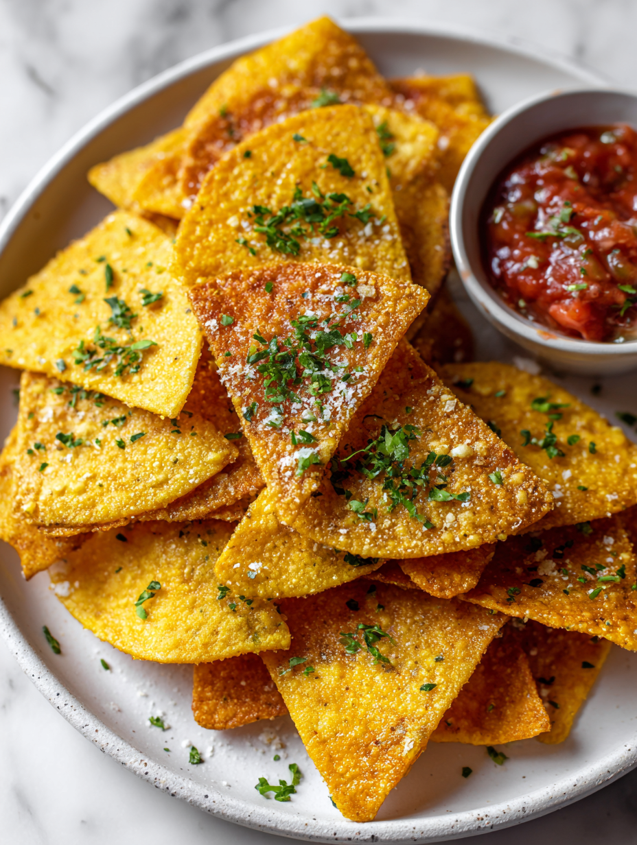 Baked Corn Chips Recipe